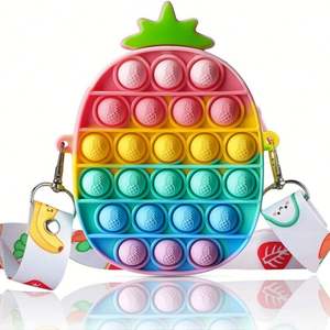 Venta caliente Fidget Bag, Bubble Push Toys Bolsa de billetera de silicona para regalos Monedero Fidget Juguetes sensoriales - Product Image 6