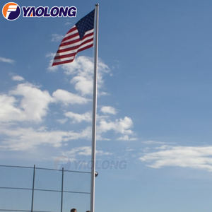 Алюминиевый флагшток для продажи, широко используемый 9 метров Летающий внутренний флагшток Halyard, печатный индивидуальный декор, алюминий 6063 - Product Image 2