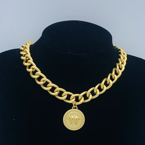 18k Gold Plated Hiphop Jewelry Stainless Steel Crystal <strong>Medusa</strong> Pendant <strong>Necklace</strong> for Men Women - Product Image 2