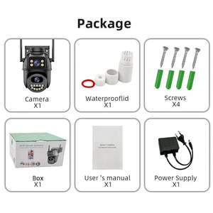 3K 4K ICSEE al aire libre inalámbrico WiFi CCTV cámaras de seguridad 6MP 8MP Video visión nocturna Full Black HD red PTZ seguridad en el hogar - Product Image 3