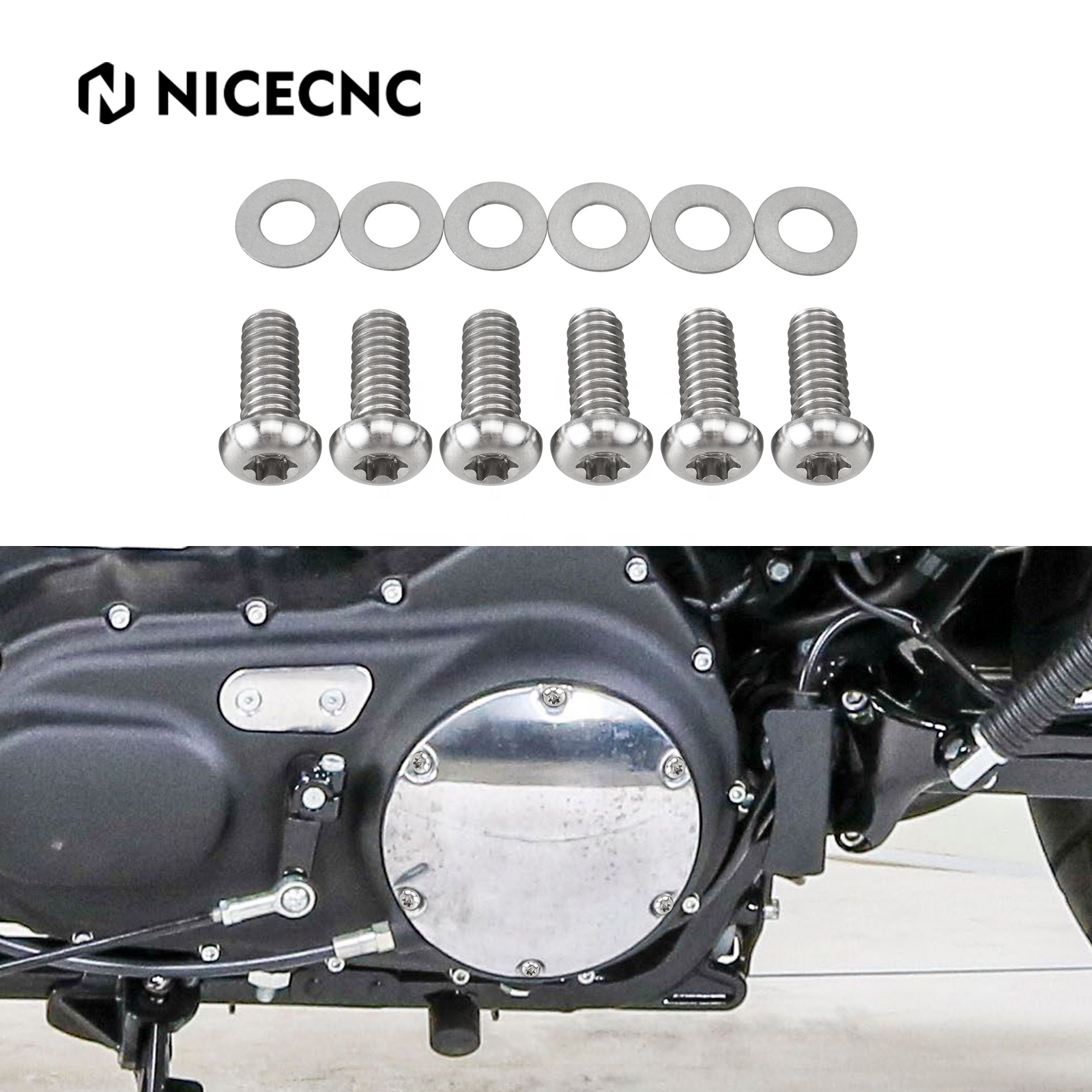 Kit guarnizione guarnizione coperchio frizione primaria adatto for Sportster 1200 XL1200 XLH1200 1989-2003 guarnizione estremità inferiore