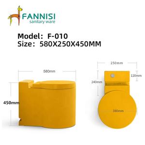 FANNISI Artículos sanitarios Cerámica Colorido Wc Inodoro eléctrico <span class=keywords><strong>Sin</strong></span> tanque de agua Asiento de inodoro <span class=keywords><strong>sin</strong></span> tanque <span class=keywords><strong>Baño</strong></span> - Product Image 2