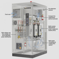Système de stockage d'énergie à batterie LiFePO4 haute tension de 1,1 MWh, solutions de stockage d'énergie hors réseau/sur réseau pour l'industrie
