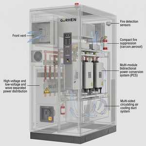 For 1.1MWh LiFePO4 High Voltage Battery <b>Energy</b> <b>Storage</b> <b>System</b> BESS Industrial On/Off Grid <b>Energy</b> <b>Storage</b> Solutions - Product Image 6