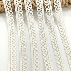 Dentelle en coton ivoire, dentelle crochetée délicate pour robe de mariée, fournitures de couture DIY - Product Image 2