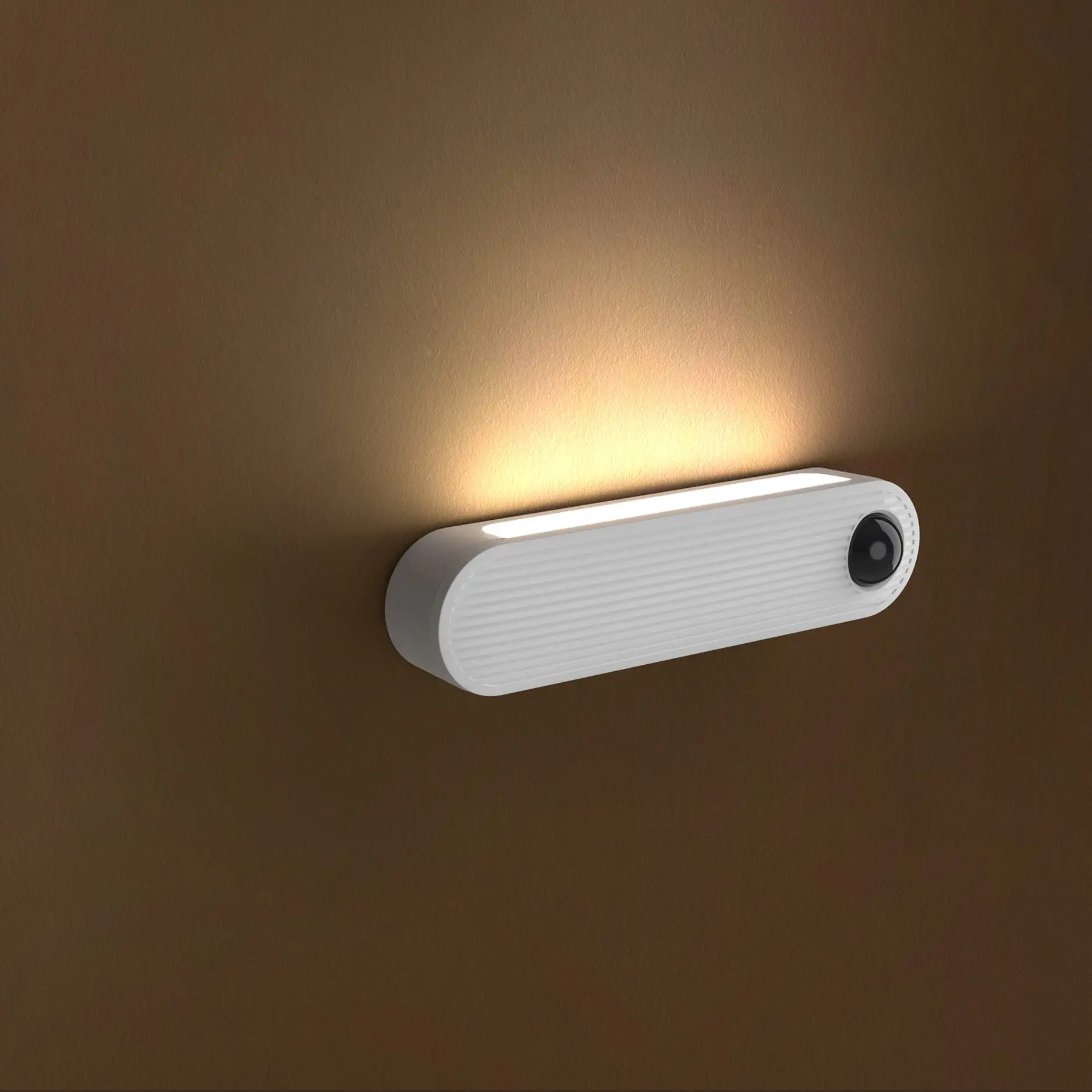 Yatak ışığı lambası dolap duvar akıllı akıllı otomatik indüksiyon hareket sensörü İnsan vücudu algılama usb şarj edilebilir gece lambası