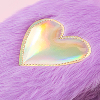 Carnet en peluche en forme de cœur rose personnalisé, carnet personnel tendance A5