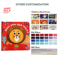 Individuelles Logo Tier-Musterbuch Rotes Hardcover-Buch Druckerei Weißer Karton Kinder Lehrreiches Kinderbuch mit Zeichentrickfiguren