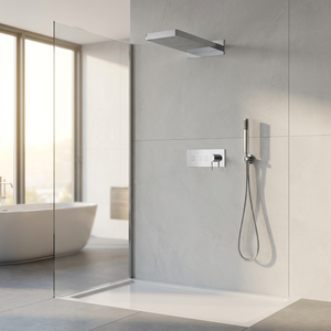 Sistema de Ducha Cromado Empotrado de Gran Venta, Conjunto de Ducha Cuadrada de Lluvia Montado en la Pared con Ducha de Mano - Product Image 5