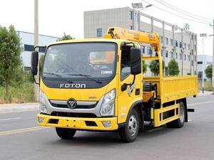 Grue à bras droit Foton de 10,2 mètres, grue montée sur camion 4x2 de 2 et 4 tonnes, prix de la grue à composants de pompe Foton - Product Image 2