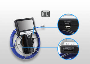 7인치 TFT 스크린 휴대용 하수관 카메라, 23MM 파이프 검사용 512Hz 파이프 로케이터 미니 돔 스타일 CMOS H.264 SD 카드 1년 보증 - Product Image 3