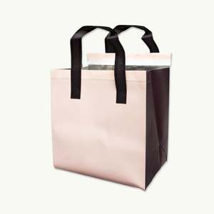 Sac de livraison de nourriture isotherme réutilisable, logo personnalisé, sac isotherme, porte-plat à emporter étanche, sac de livraison écologique en vrac - Product Image 3