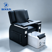Fauteuils de pédicure de luxe MOOLIN avec spa pour les pieds, confortables, sans plomberie, pour salon de beauté, mobilier de salon