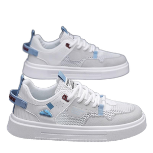 Chaussures de course à lacets pour hommes 2026 Nouvelle collection été, légères, plates, en maille, décontractées, antidérapantes, pour jeunes, tendance et très prisées - Product Image 2