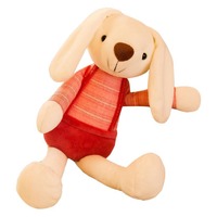 2025 dessin animé mignon longue oreille lapin en peluche jouet Animation Figure mignon doux lapin en peluche Mini animaux jouets