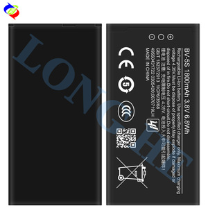 BV-5S แบตเตอรี่ลิเธียมไอออนสำหรับโทรศัพท์ <span class=keywords><strong>Nokia</strong></span> <span class=keywords><strong>X2</strong></span> X2D RM-1013 X2DS - Product Image 3