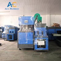 Machine de soufflage semi-automatique pour bouteilles PET de marque SMC, prix bas, état neuf, incluant PLC, pompe, moteur et roulement pour la fabrication de bouteilles PP