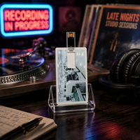 Clé USB personnalisée avec logo 16 Go 32 Go pour DJ, cadeaux musicaux, souvenirs, impression de chansons, disque USB personnalisé, clé USB design sur mesure