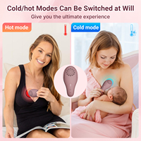 Masajeador de lactancia impermeable con calor frío y caliente para conductos obstruidos, regalo para madres lactantes, masajeador de senos