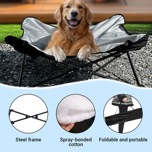 Cama para perros duradera de alta calidad, impermeable y transpirable, cama portátil para acampar para mascotas al aire libre con función plegable resistente al agua - Product Image 2