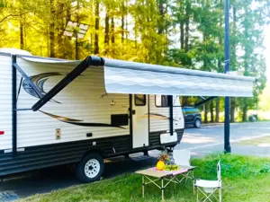 Soleflex b2 novo produto 3.35m, lateral montado caravana reboque motohome rv awning