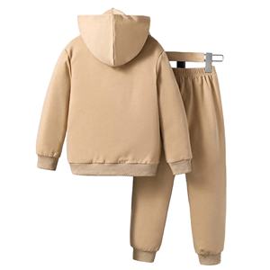 Streetwear Sudaderas con capucha en blanco de alta calidad en relieve 450-500 GSM Logotipo personalizado French Essentials Sudadera con capucha y pantalones Conjunto Unisex para hombres - Product Image 2