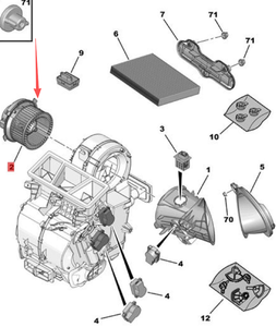 Moteur de soufflerie de chauffage avec climatisation OE 6441K0 6441.K0 6441N9 pour Peugeot 206 307 Citroën <span class=keywords><strong>Xsara</strong></span> <span class=keywords><strong>Picasso</strong></span> - Product Image 2