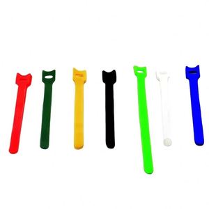 Attache-câble Velcro en nylon auto-adhésif double face avec logo imprimé, personnalisable, vente en gros, fixation Velcro en T et attache-câble - Product Image 4
