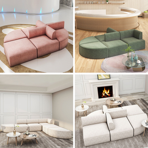 Vente en gros de canapés modulaires modulables personnalisés de style <span class=keywords><strong>super</strong></span> moderne à la mode canapés confortables canapés modulables - Product Image 2