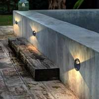 Lumière d'escalier LED étanche IP65, lumière d'angle carrée pour escalier, lampe murale d'extérieur pour escalier