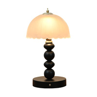 Lampe de chevet LED 220V en verre vintage, design moderne et luxueux, en forme de gourde, lumière d'ambiance blanc chaud pour chambre à coucher