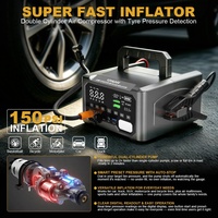 Démarreur de secours 6000A de pointe 12V/24V, 56000mAh, haute puissance, charge rapide, batterie lithium rechargeable pour camions et motos