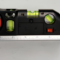 Mètre laser numérique multifonction 3-en-1 avec niveau à bulle, télémètre et outil de mesure horizontale