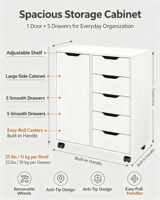 Meuble de rangement à tiroirs, armoire basse de bureau avec roulettes, rangement de bureau pour usage domestique, mobilier de bureau