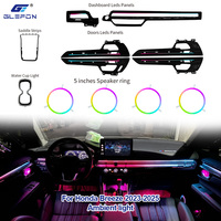 Für Honda Breeze 2023-2025 Glefon 64 Farben App-Steuerung 12V 3-5W Auto-Innenraum-Ambientebeleuchtungs-Set Plug-and-Play Atmosphärenlampe