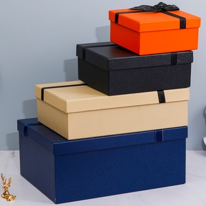 Wholesale Custom Logo Cardboard Gift Packaging Boxes Embossed Kraft Coated <b>Paper</b> for Party and Birthday Present Case - Product Image 1