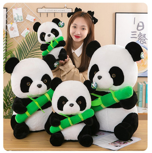Giocattoli di peluche Panda personalizzati di alta qualità cartone animato bianco e nero Panda peluche giocattoli di peluche morbido cuscino imbottito - Product Image 4