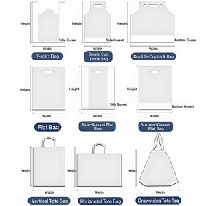 Bolsa de plástico para compras al por menor impresa personalizada, bolsas de plástico troqueladas para llevar, bolsas de embalaje de plástico con logotipo - Product Image 3