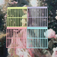 Règle d'alignement pour outils auxiliaires de peinture au diamant, compatible avec les diamants carrés et ronds, pour broderie artistique DIY