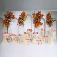Accessoires de mariage : Colonne romaine pliable à double cône, présentoir de mariage, support à gâteaux, ensemble de présentation pour table de desserts
