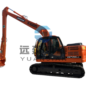Excavatrice sur chenilles d'occasion Doosan à bras long Dx140, Doosan Dx150 Dx160 Dx140lc-7 d'origine, excavatrice d'occasion Doosan - Product Image 1