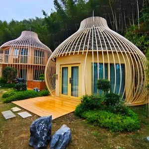 Su misura singolo strato di lusso a forma di gabbia per uccelli grande albero artificiale casa prefabbricata vittoriana per alberghi case prefabbricate - Product Image 6