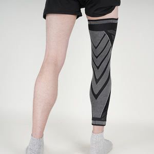 Mangas de rodillera de punto de nailon para baloncesto, fútbol, correr, compresión de pierna completa para dolor articular y artritis - Product Image 5