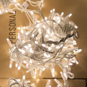110V 220V di Gomma Filo Bianco LED Vacanze Di Natale All'aperto Luci Della Stringa