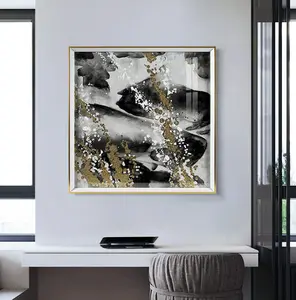 New Design Luxury Canvas Wall Art High Quality Framed Art Painting With Foil Gold