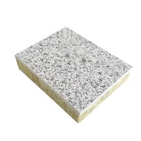Panneau intégré pour isolation et décoration des murs extérieurs avec âme en laine de roche et finition peinture pierre véritable