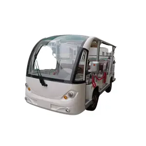 Klasik doğal Retro tur otobüsü 8 koltuk 72v elektrikli servis gezi turist arabası