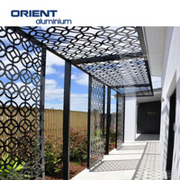 Écran mural décoratif et grille de fenêtre en aluminium découpé au laser sur mesure pour la décoration de hall |   Approvisionnement direct d'usine chinoise
