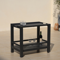 OSMEN DIVA Handcar avec table de rangement multifonctionnelle en aluminium pour l'extérieur Patio