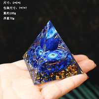 Großhandel Kristallkies Epoxid-Pyramide Möbel-Ornamente Tischdekoration Energie-Pyramide